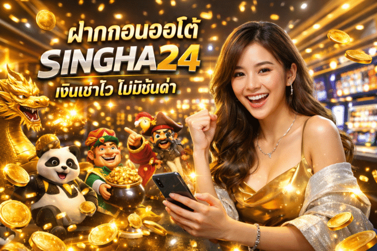 ฝากถอนออโต้ SINGHA24 เงินเข้าไว ไม่มีขั้นต่ำ