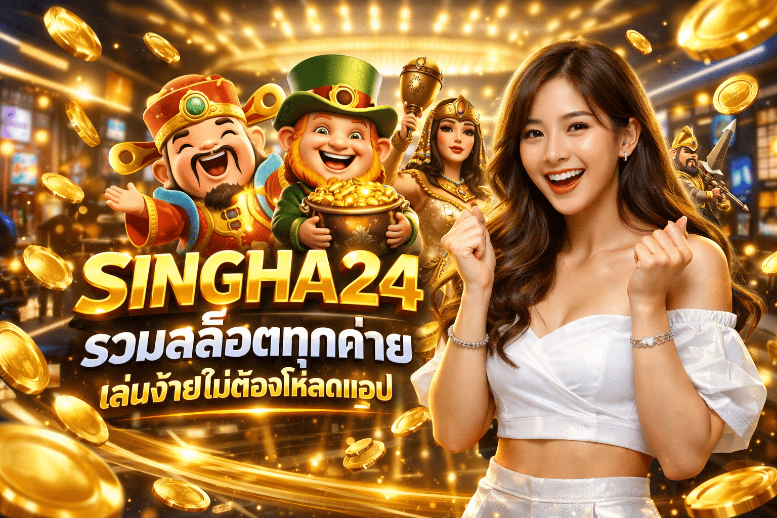 SINGHA24 รวมสล็อตทุกค่าย เล่นง่ายไม่ต้องโหลดแอป